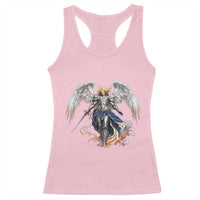 Archangel Saint Michael Warrior Racerback Tank Top Catholic Protection Gift