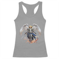 Archangel Saint Michael Warrior Racerback Tank Top Catholic Protection Gift