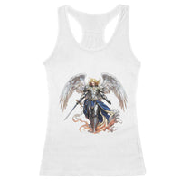 Archangel Saint Michael Warrior Racerback Tank Top Catholic Protection Gift