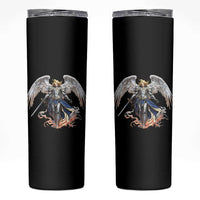 Archangel Saint Michael Warrior Skinny Tumbler Catholic Protection Gift