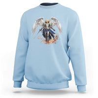 Archangel Saint Michael Warrior Sweatshirt Catholic Protection Gift