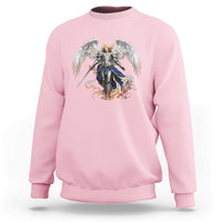 Archangel Saint Michael Warrior Sweatshirt Catholic Protection Gift