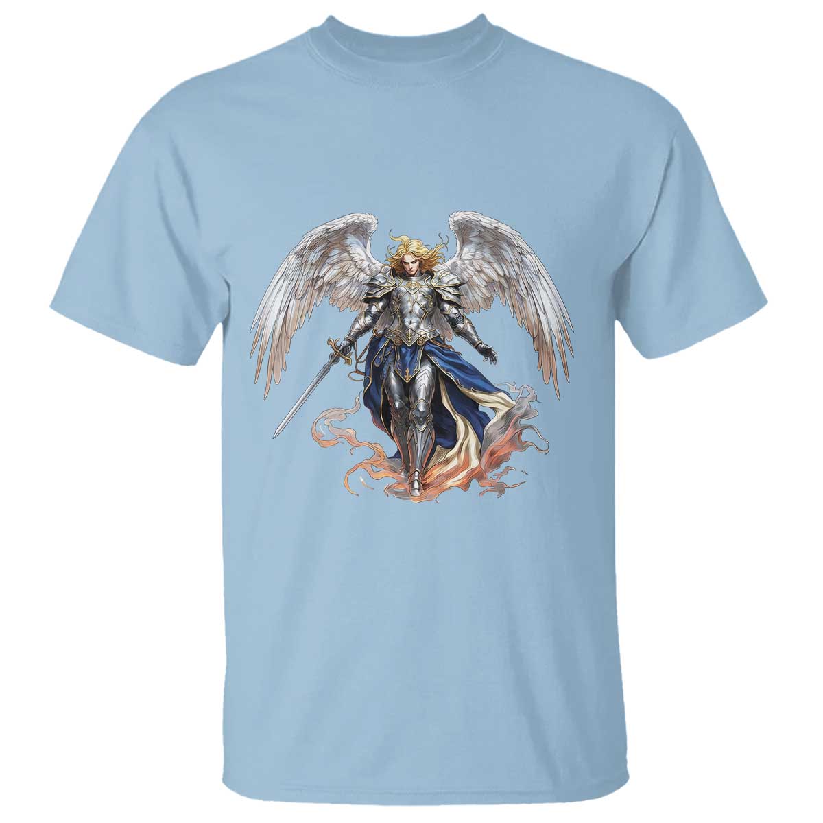 Archangel Saint Michael Warrior T Shirt Catholic Protection Gift