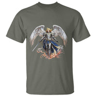 Archangel Saint Michael Warrior T Shirt Catholic Protection Gift