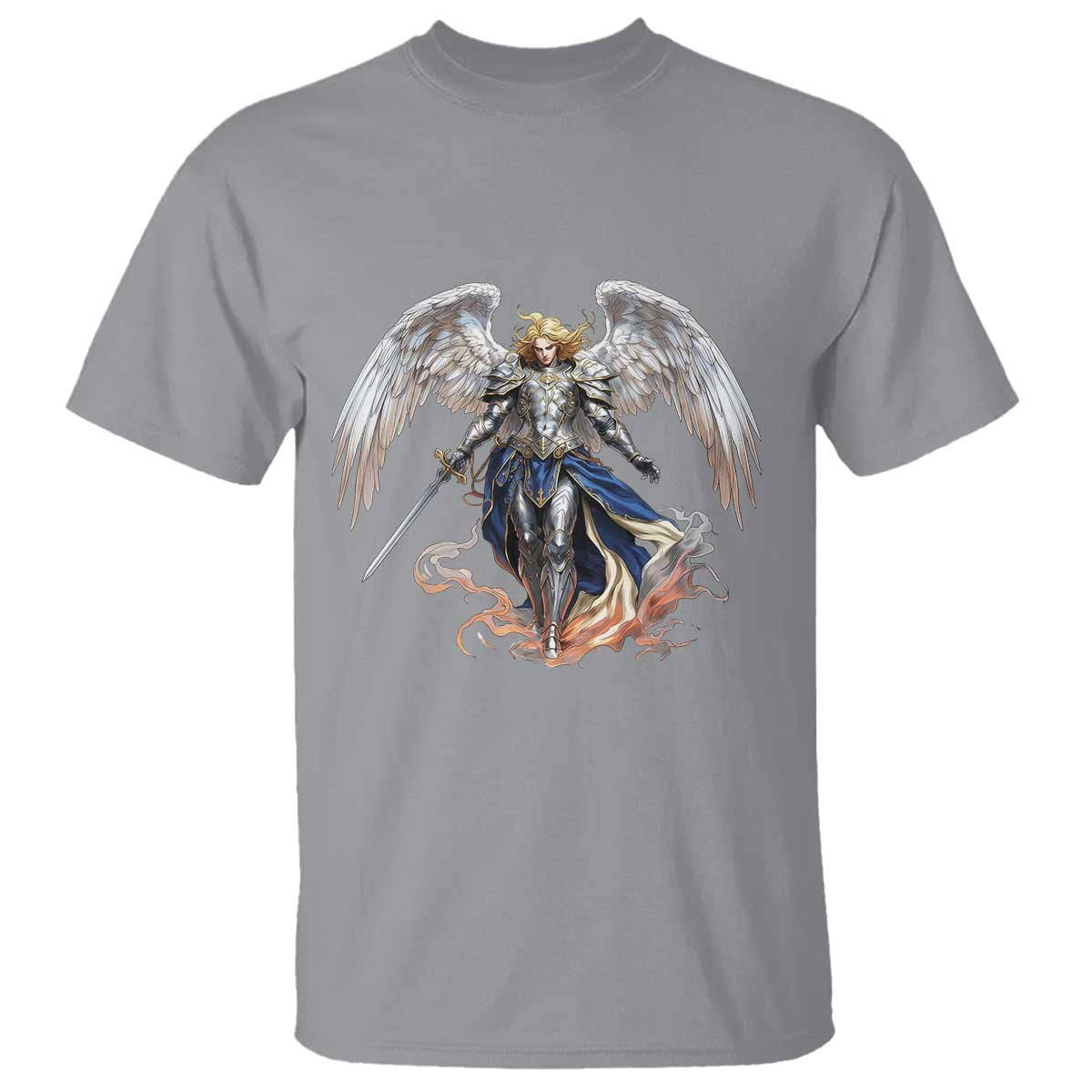 Archangel Saint Michael Warrior T Shirt Catholic Protection Gift