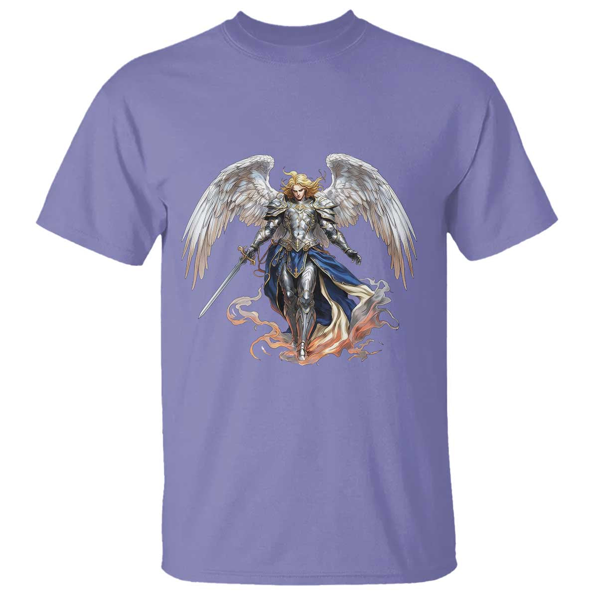 Archangel Saint Michael Warrior T Shirt Catholic Protection Gift