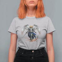 Archangel Saint Michael Warrior T Shirt For Women Catholic Protection Gift
