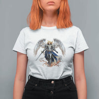 Archangel Saint Michael Warrior T Shirt For Women Catholic Protection Gift