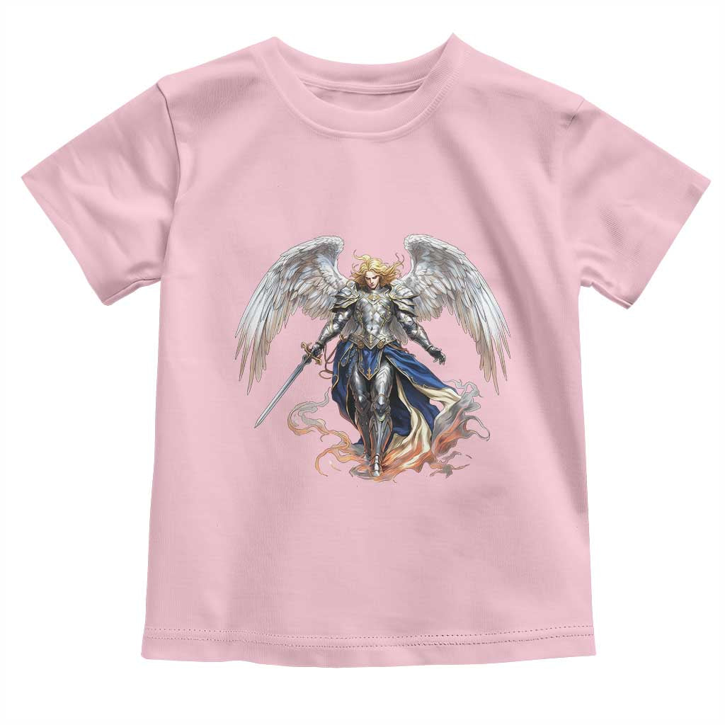 Archangel Saint Michael Warrior Toddler T Shirt Catholic Protection Gift