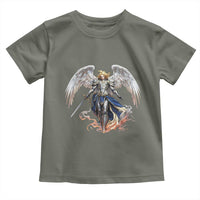 Archangel Saint Michael Warrior Toddler T Shirt Catholic Protection Gift