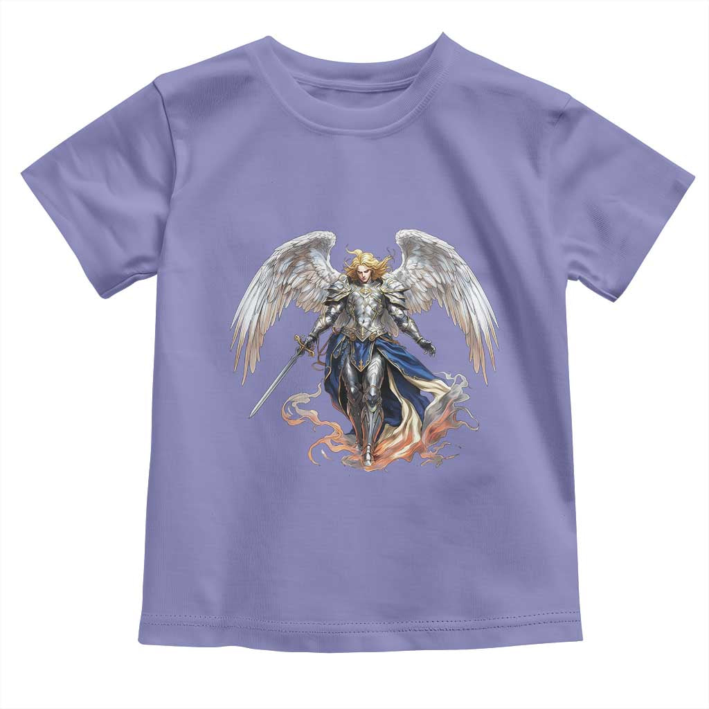 Archangel Saint Michael Warrior Toddler T Shirt Catholic Protection Gift