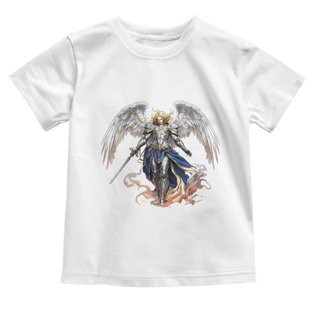 Archangel Saint Michael Warrior Toddler T Shirt Catholic Protection Gift