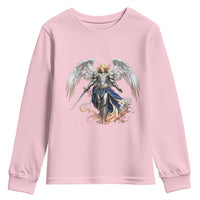 Archangel Saint Michael Warrior Youth Sweatshirt Catholic Protection Gift