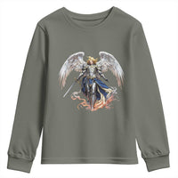 Archangel Saint Michael Warrior Youth Sweatshirt Catholic Protection Gift