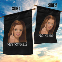 No Kings Garden Flag Funny Disgusted Doll Face Meme