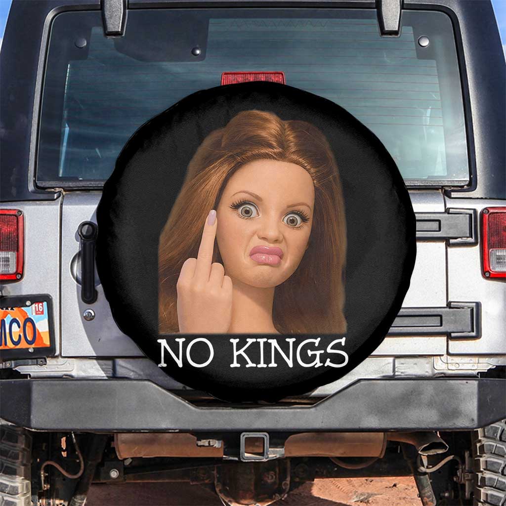 No Kings Spare Tire Cover Funny Disgusted Doll Face Meme