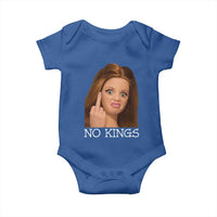 No Kings Baby Onesie Funny Disgusted Doll Face Meme