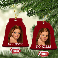No Kings Ceramic Ornament Funny Disgusted Doll Face Meme