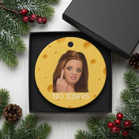 No Kings Ceramic Ornament Funny Disgusted Doll Face Meme