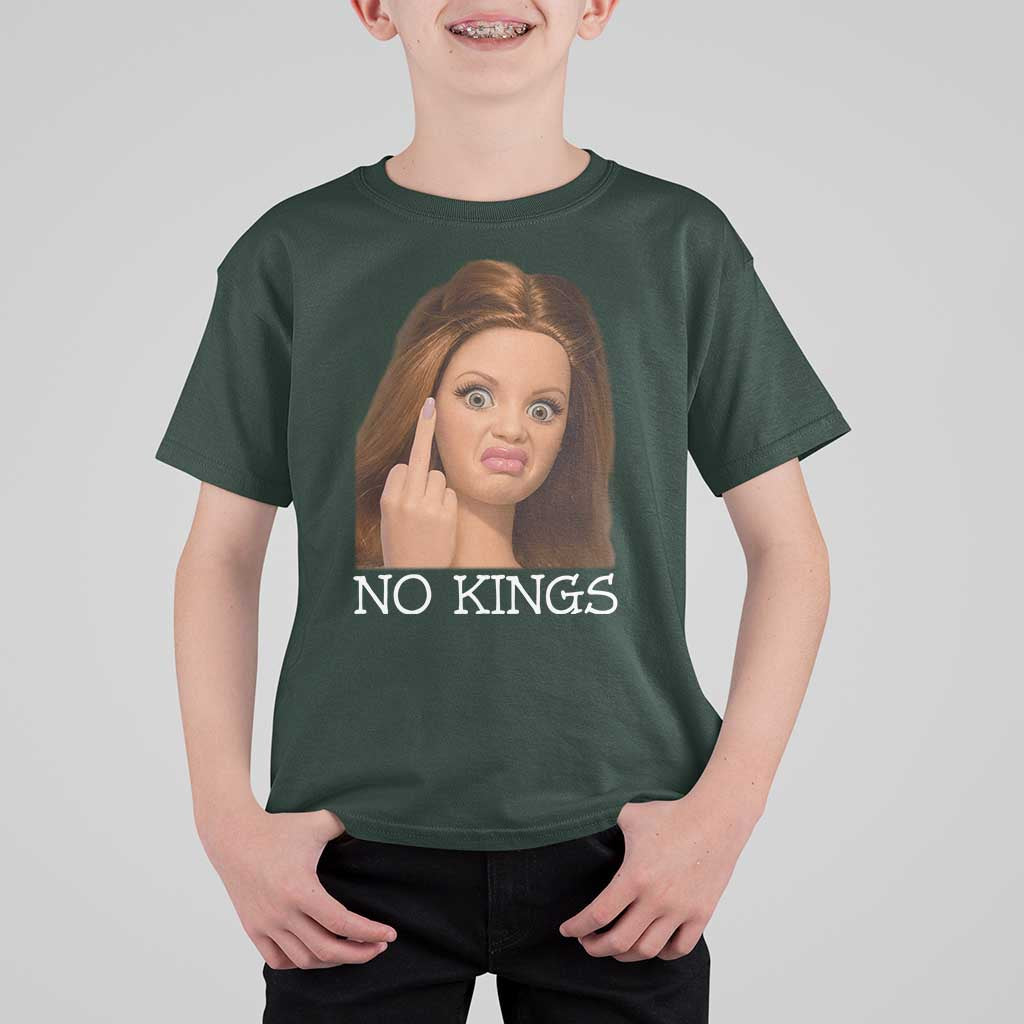 No Kings T Shirt For Kid Funny Disgusted Doll Face Meme