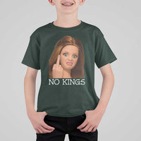No Kings T Shirt For Kid Funny Disgusted Doll Face Meme