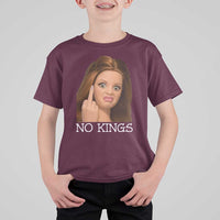 No Kings T Shirt For Kid Funny Disgusted Doll Face Meme