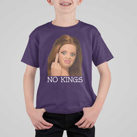 No Kings T Shirt For Kid Funny Disgusted Doll Face Meme