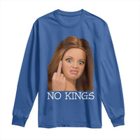 No Kings Long Sleeve Shirt Funny Disgusted Doll Face Meme