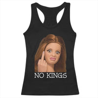 No Kings Racerback Tank Top Funny Disgusted Doll Face Meme