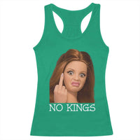 No Kings Racerback Tank Top Funny Disgusted Doll Face Meme