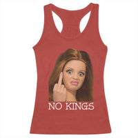 No Kings Racerback Tank Top Funny Disgusted Doll Face Meme