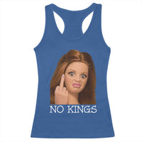 No Kings Racerback Tank Top Funny Disgusted Doll Face Meme