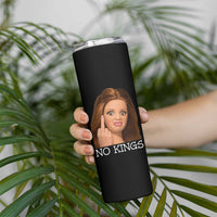 No Kings Skinny Tumbler Funny Disgusted Doll Face Meme