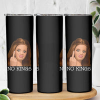 No Kings Skinny Tumbler Funny Disgusted Doll Face Meme