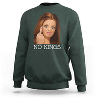 No Kings Sweatshirt Funny Disgusted Doll Face Meme