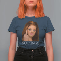 No Kings T Shirt For Women Funny Disgusted Doll Face Meme