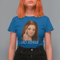 No Kings T Shirt For Women Funny Disgusted Doll Face Meme