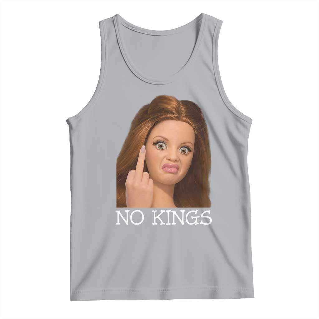 No Kings Tank Top Funny Disgusted Doll Face Meme