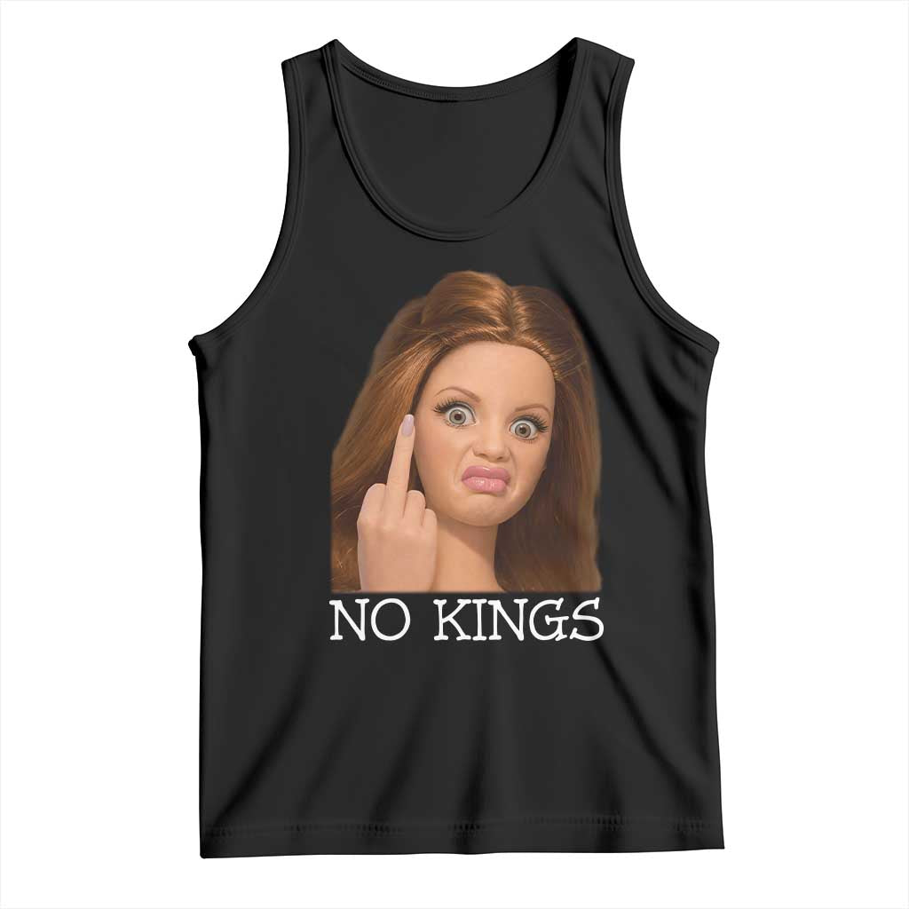 No Kings Tank Top Funny Disgusted Doll Face Meme