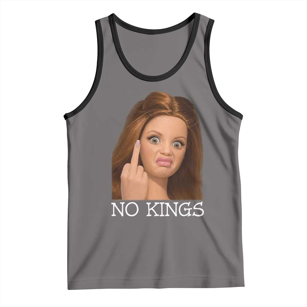No Kings Tank Top Funny Disgusted Doll Face Meme