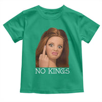 No Kings Toddler T Shirt Funny Disgusted Doll Face Meme
