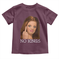 No Kings Toddler T Shirt Funny Disgusted Doll Face Meme
