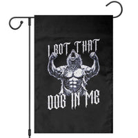 Funny Alpha Wolf Meme Garden Flag I Got That Dog In Me