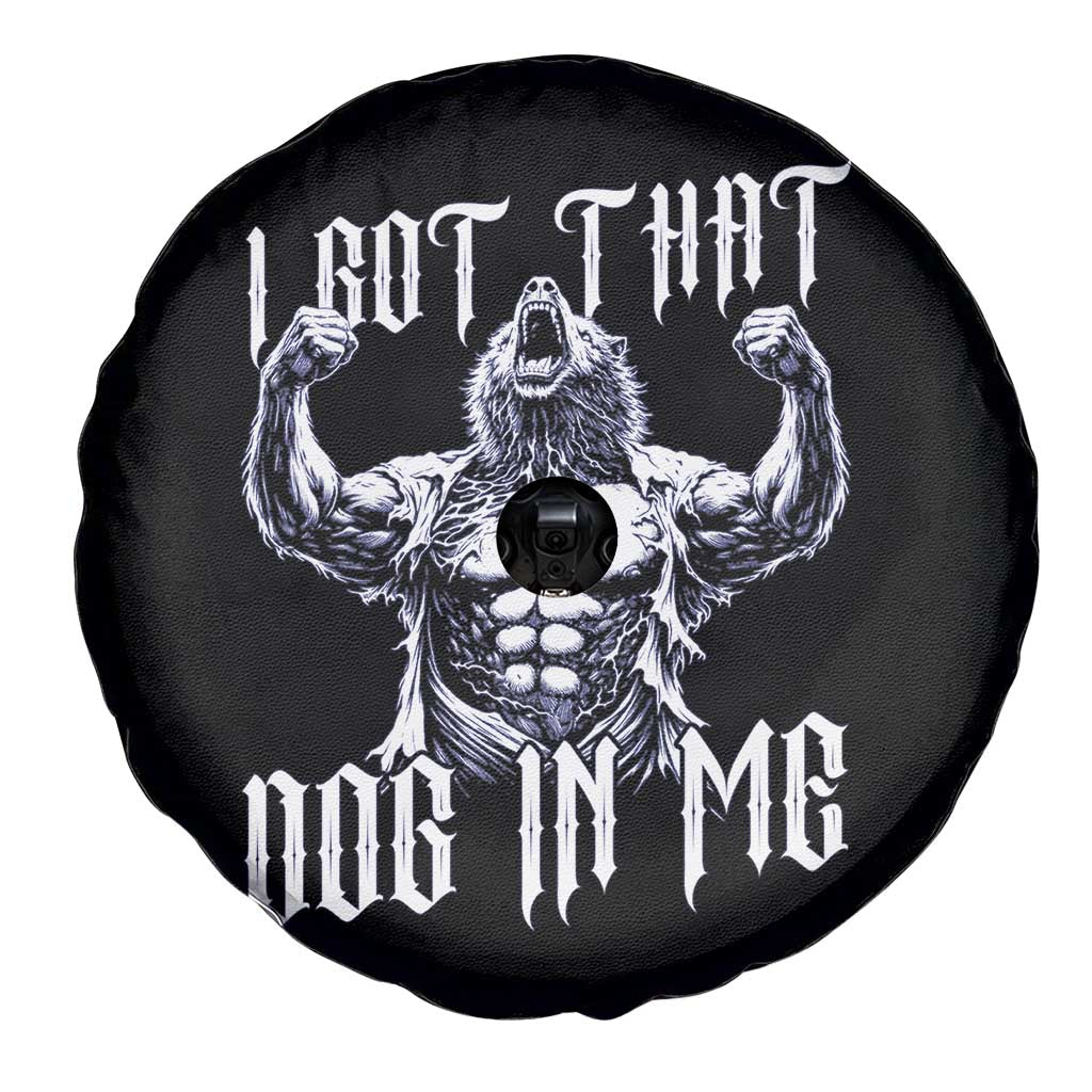 Funny Alpha Wolf Meme Spare Tire Cover I Got That Dog In Me