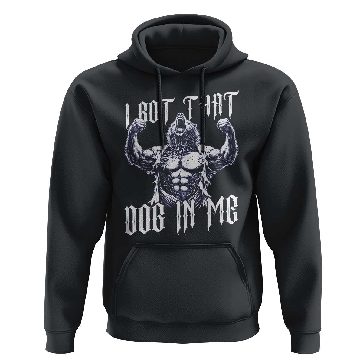 Funny Alpha Wolf Meme Hoodie I Got That Dog In Me