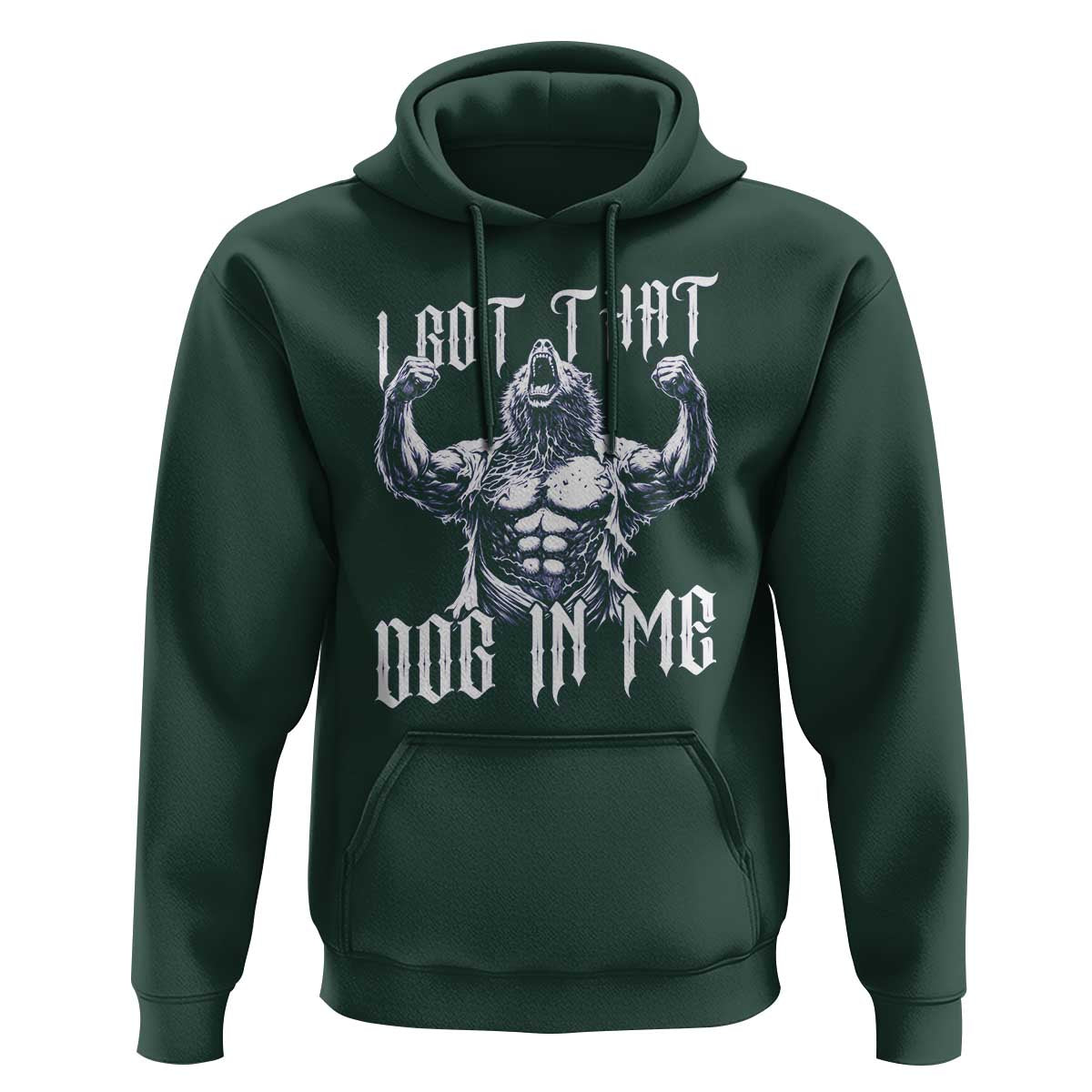 Funny Alpha Wolf Meme Hoodie I Got That Dog In Me