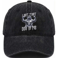 Funny Alpha Wolf Meme Washed Cotton Baseball Cap I Got That Dog In Me