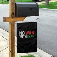 No War With Iran Garden Flag Anti War Protest Apparel Gift