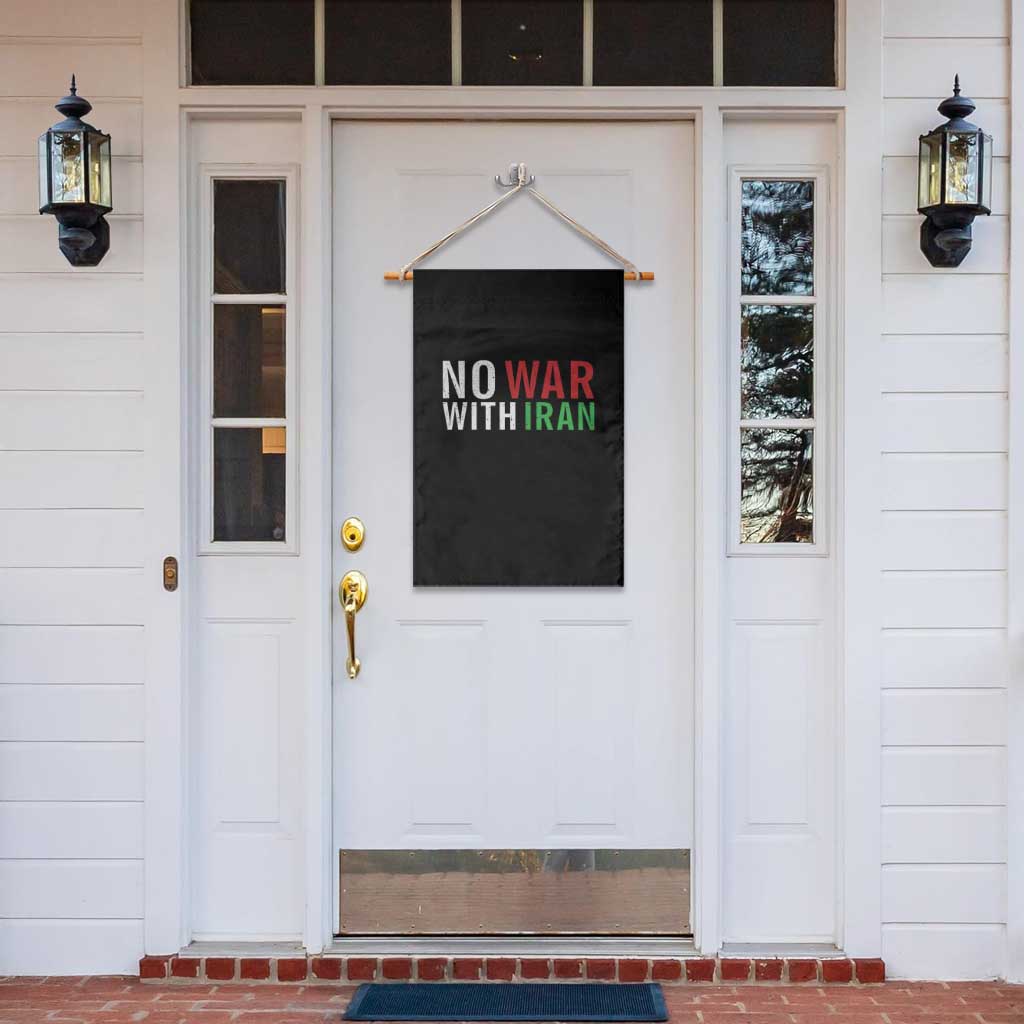 No War With Iran Garden Flag Anti War Protest Apparel Gift