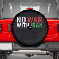 No War With Iran Spare Tire Cover Anti War Protest Apparel Gift